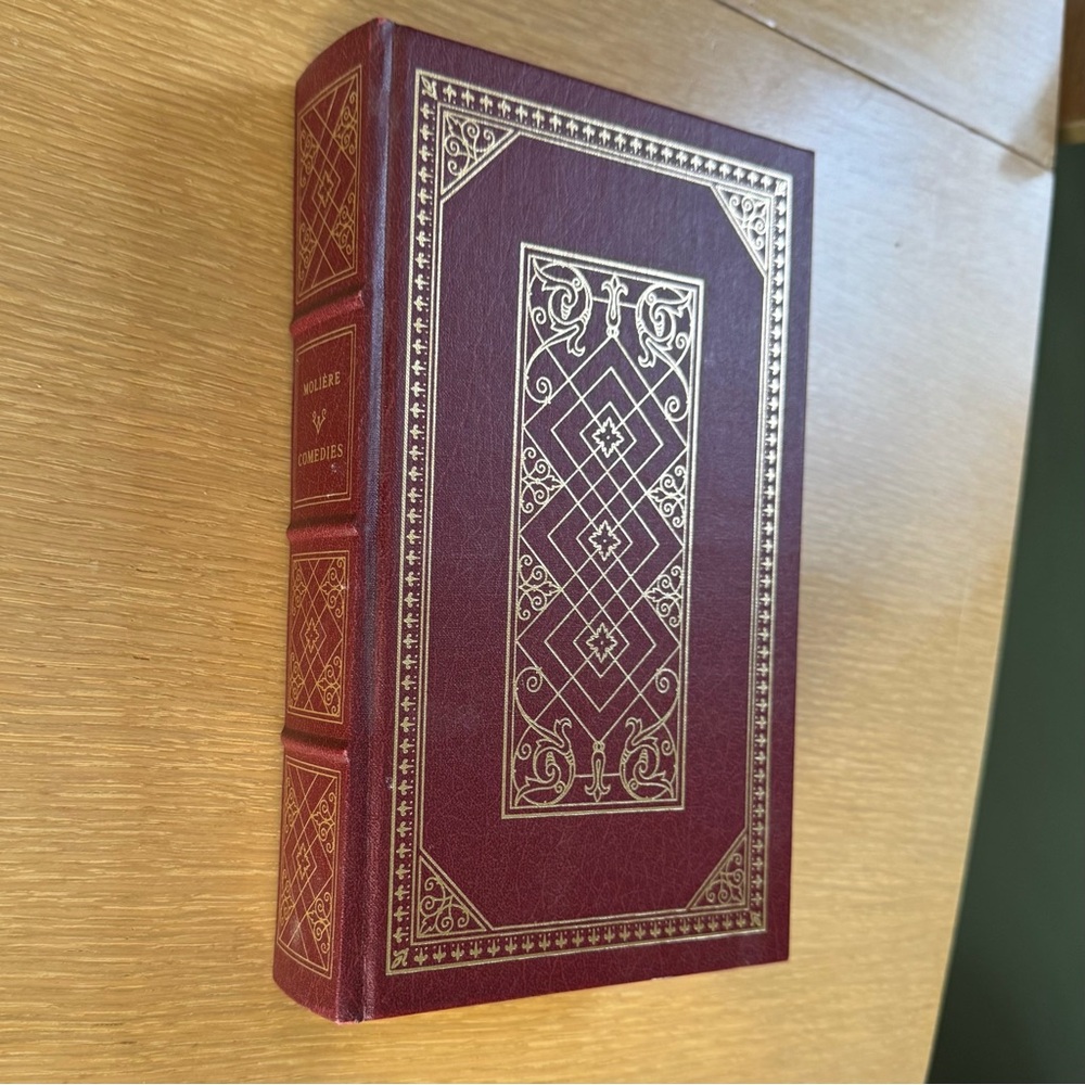 Franklin Press Molière Comedies, Red and Gold Hardcover Book